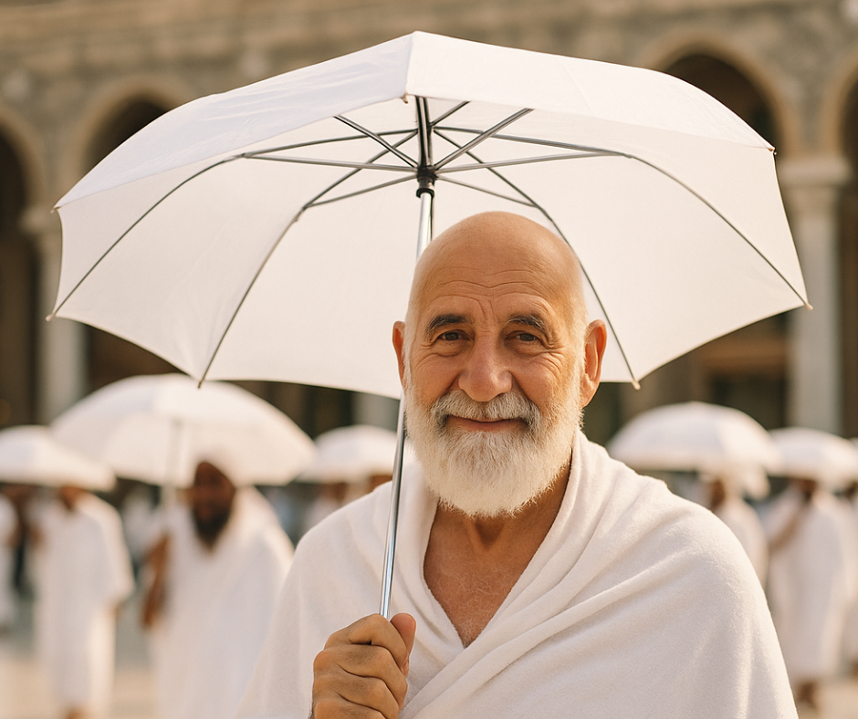 Distribute Umbrellas in the Holy Lands